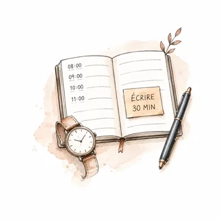 Agenda et montre : protéger son temps d’écriture
